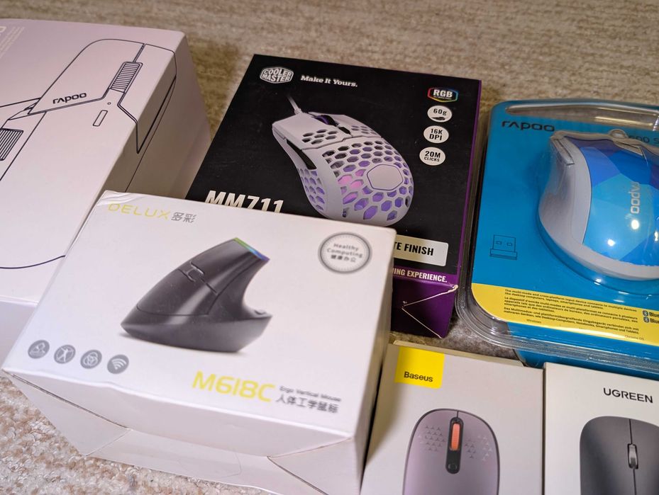 Мышки Rapoo | Cooler Master | Baseus | Ugreen | Delux - РАСПРОДАЖА!