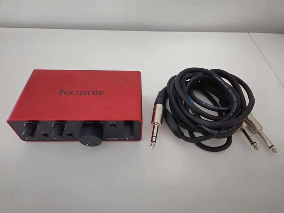 Placa de áudio Focusrite