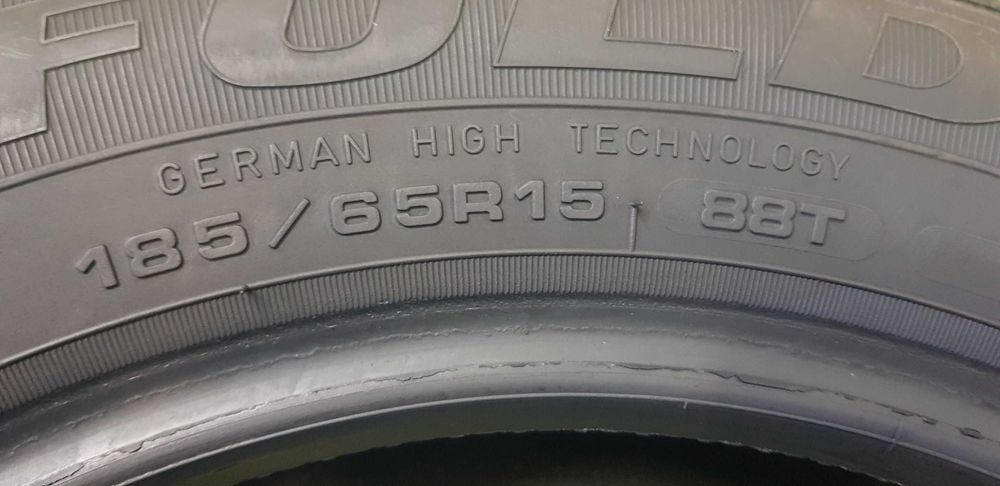 Komplet 185 65 R15 88T Fulda Montero 3 bieżnik 2x6,9mm 2x6mm