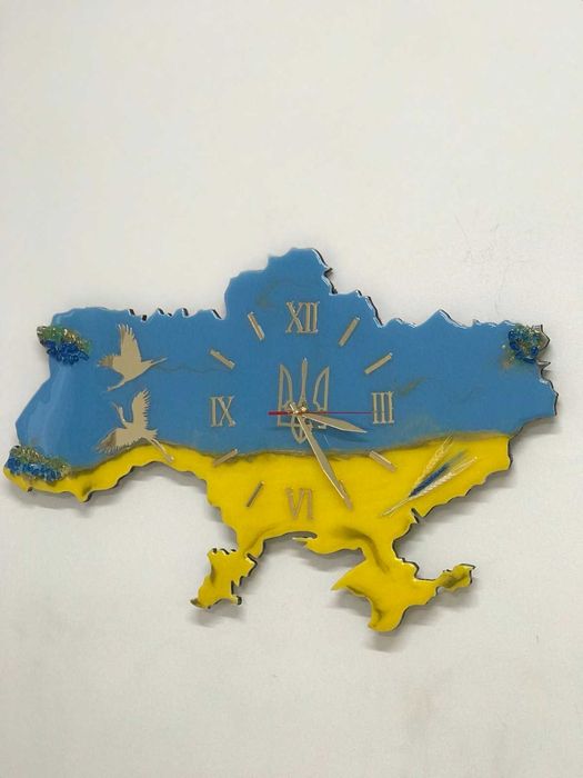 Годинник карта України
Ручна робота