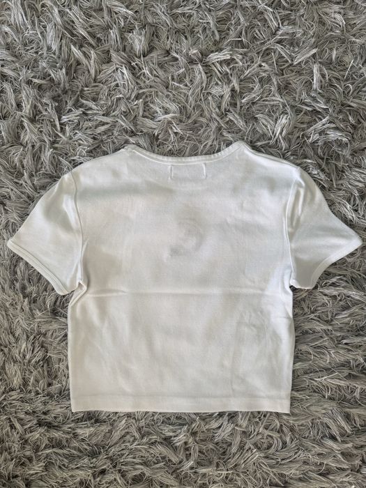 Biały crop-top / koszulka