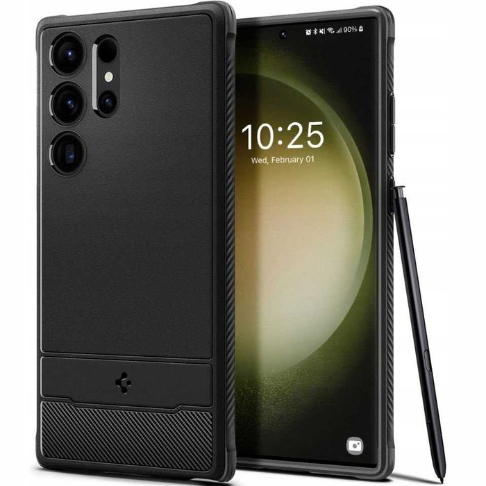 Etui Plecki Spigen do Samsung Galaxy S24 Ultra czarny