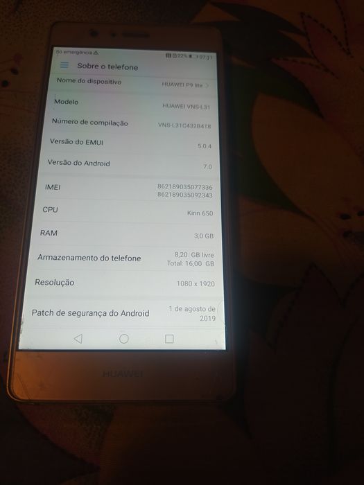 Android Huawei P9 Lite
