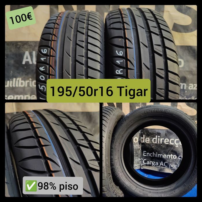 Pneus 195/50r16   Semi novos em Leiria