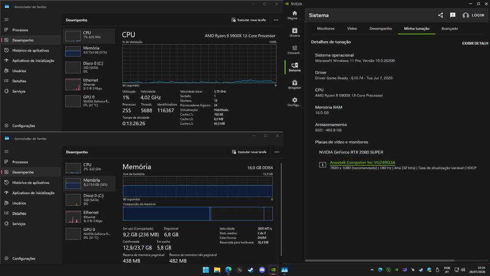 Kit AMD Ryzen 9 5900X + X570 AORUS Pro WiFi + 16GB Trident Z RGB