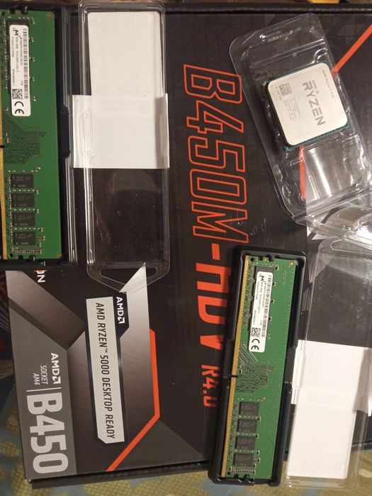 Новый Комплект Ryzen 5 B450 12 DDR4(8+4)