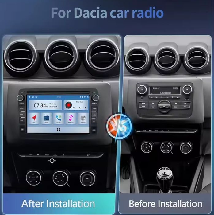 Auto Rádio Android Renault Captur Dacia Duster Logan Sandero X Ray
