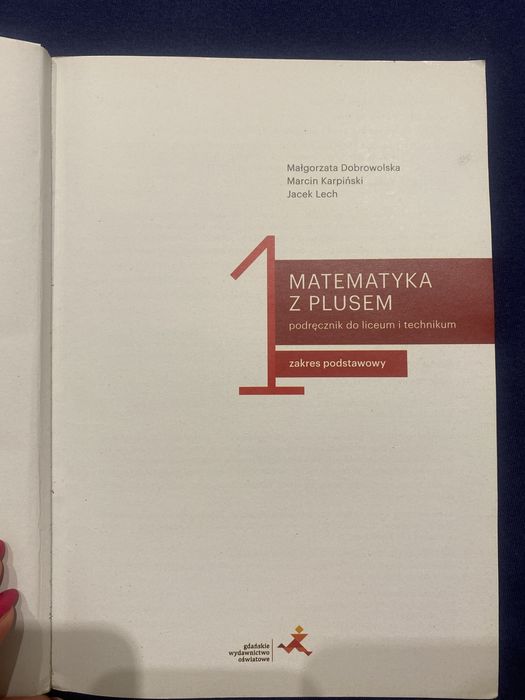 Matematyka z plusem 1 zakres podstawowy