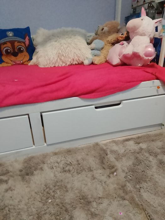 Łóżko domek dwie szuflady