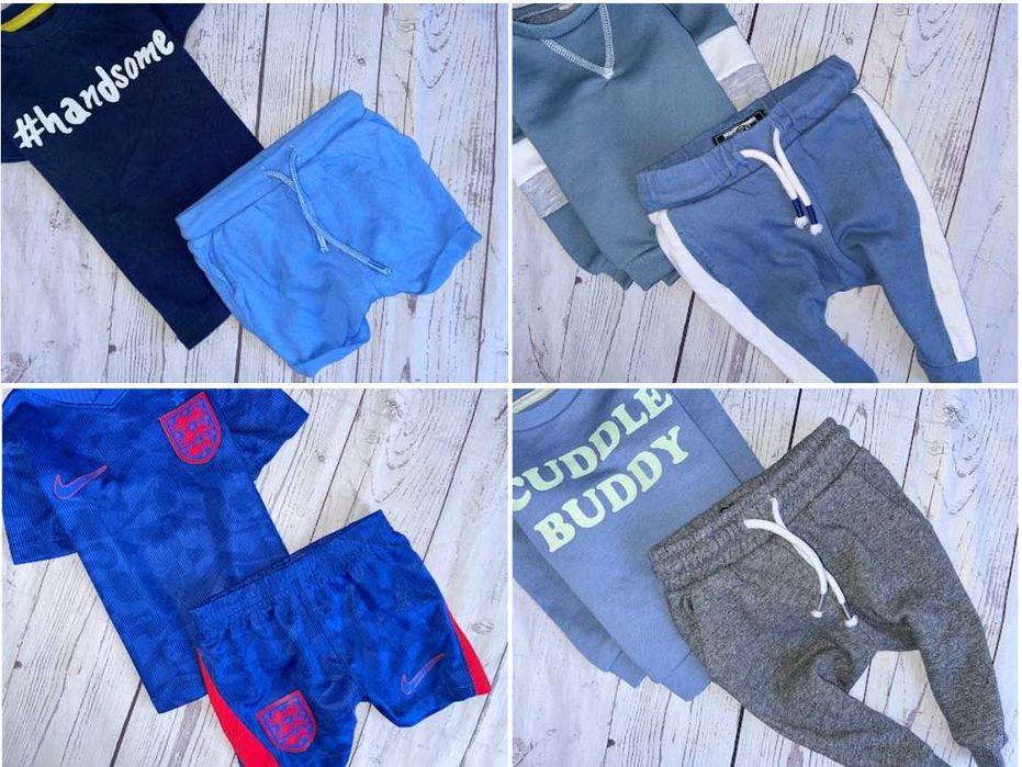 r.74-80 Mega paka 62szt zestaw ubranek dla Synka chłopca nike