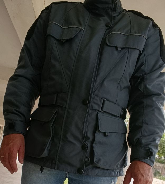 Casaco motard em cordura