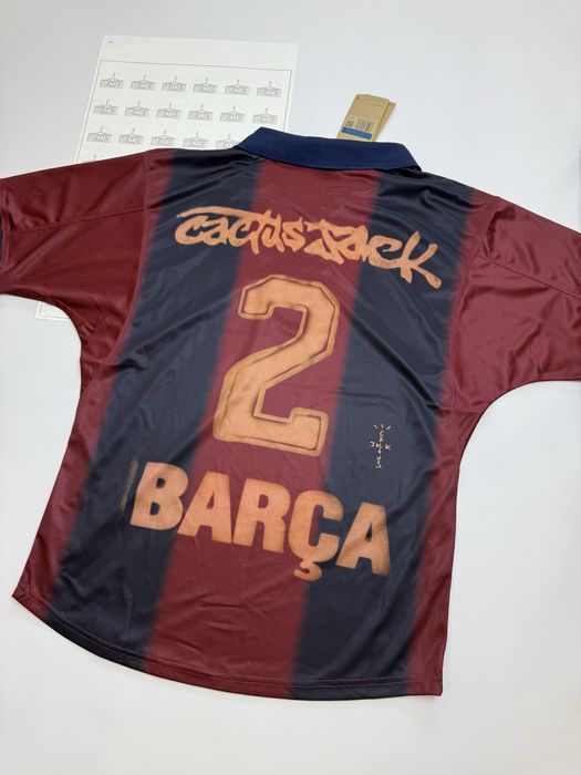 Футболка поло джерсі Nike Barcelona Travis Scott Cactus Jack  / jersey t shirt polo fc barca