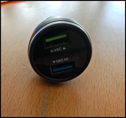 Carregador de isqueiro  duplo rápido USB S-VOC