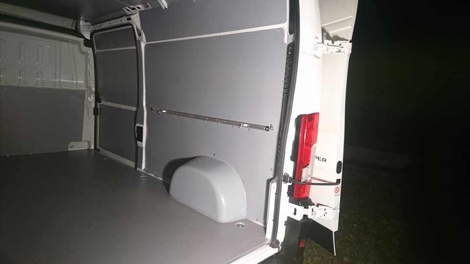 Fiat Ducato L4H2 zabezpieczenie paki