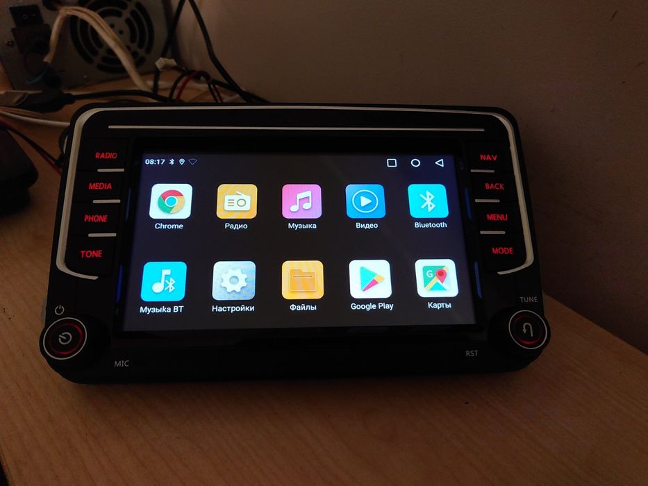 Штатна андроїд магнітола фольцваген, шкода, сеат