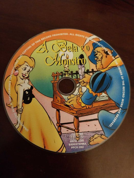 CD de música do filme A Bela e o Monstro, muito bom estado, Disney