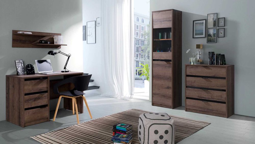 Nowe biurko 120x60x76 (dąb monastery)