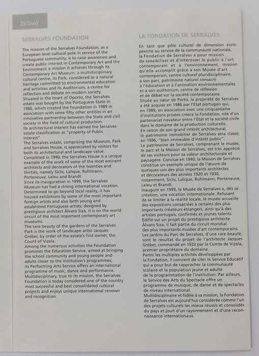 Pagela: Fundação Serralves