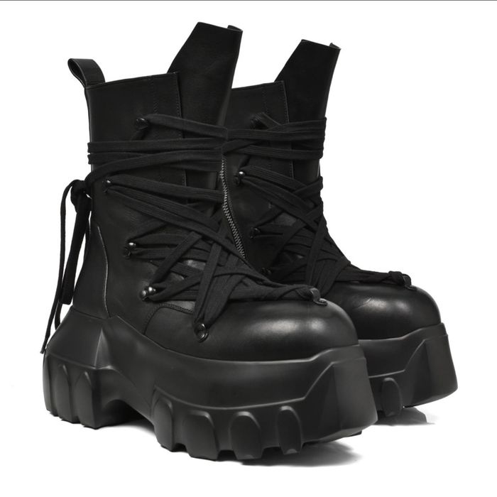 Rick Owens Mega Tractor Megalace boots