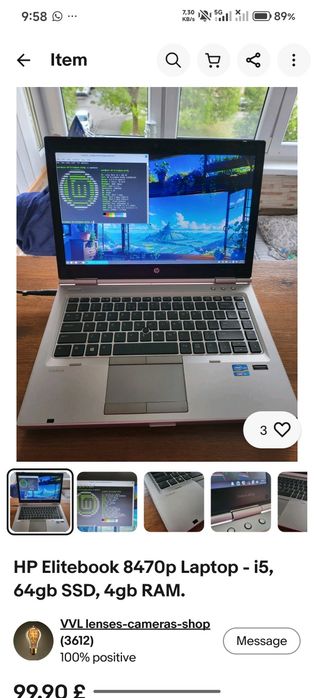 HP EliteBook 8470p | Intel Core i7 | Portátil Profissional