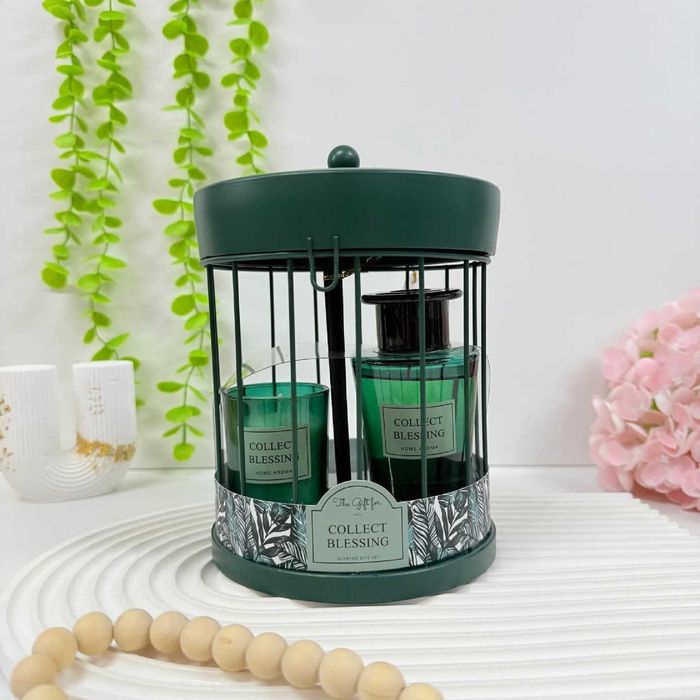 KIt difusor de aroma e vela para casa, presente, namorados, em 4 cores