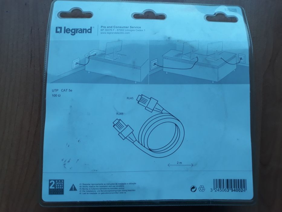 Cabo RJ45 Legrand Novo