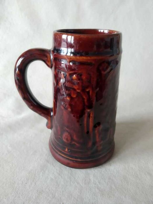 Stary kufel ceramika Mirostowice Jaroszów okres PRL