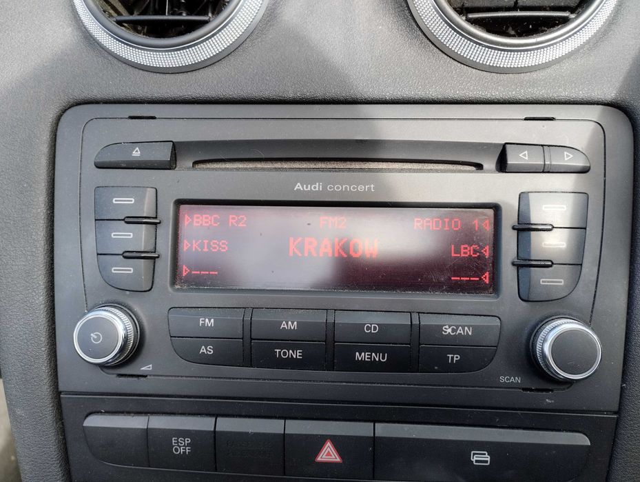 Radio CD Blaupunkt Audi A3 8P