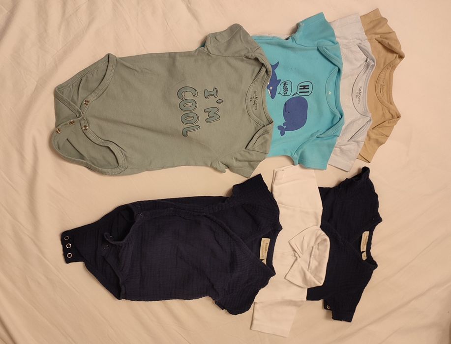 Body z krótkim rękawem -7 szt.