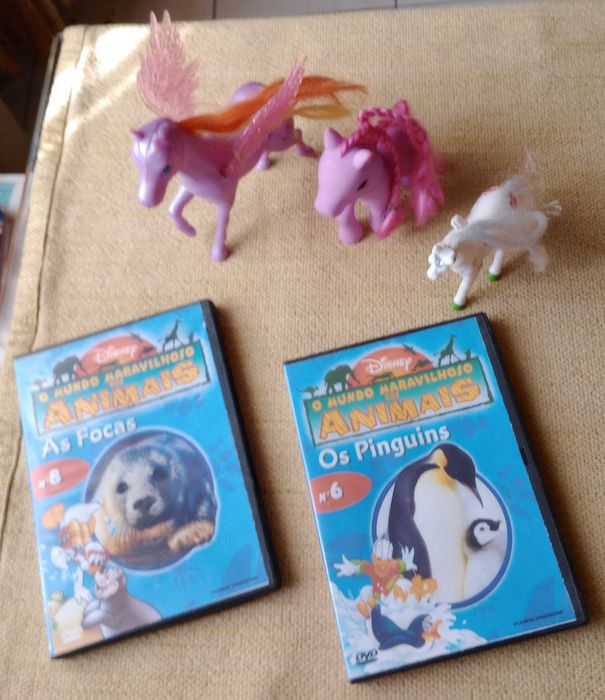 3 Animais, cavalos e pónei + Oferta 2 DVD O Mundo Maravilhosos Animais