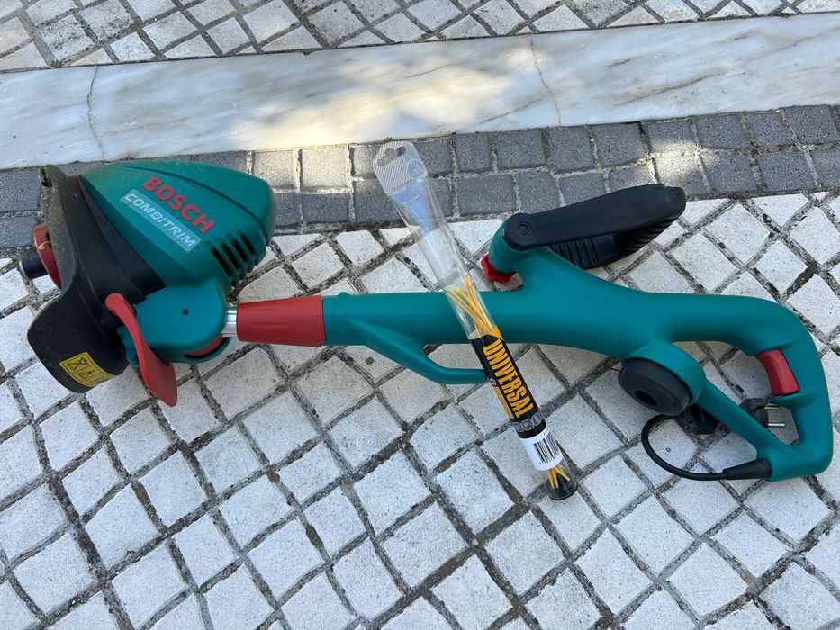 Roçadora de relva elétrica Bosch Combitrim + 8 fitas