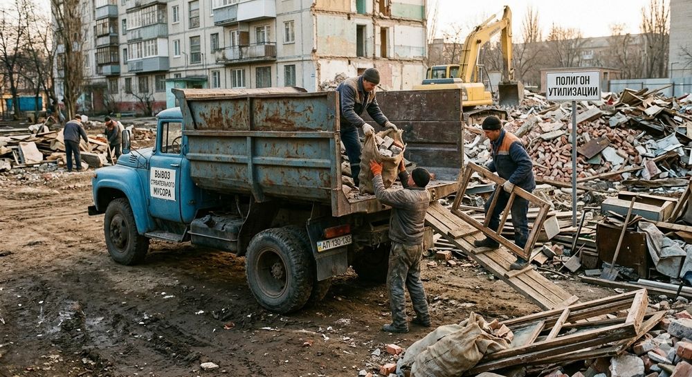 Вантажники для виносу та вивозу сміття - вивіз сміття