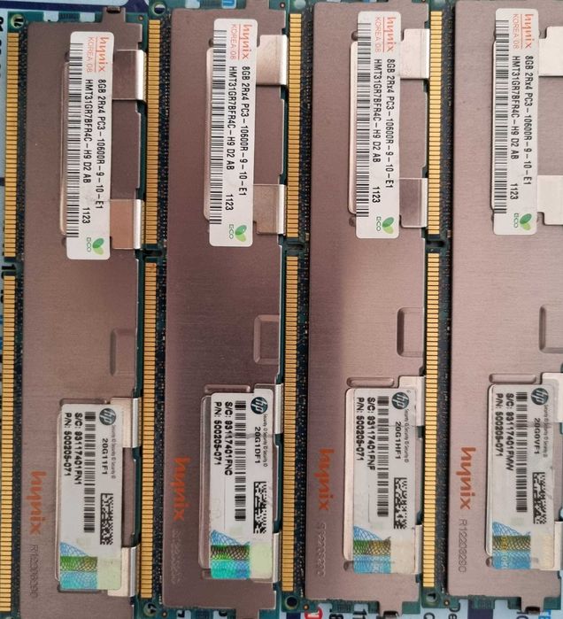 HP 8GB 2RX4 PC3-10600R-9