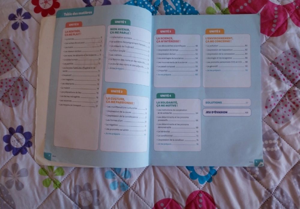 Caderno de atividades francês