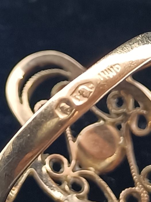 Pierścionek vintage ze złota, złoto pr. 585