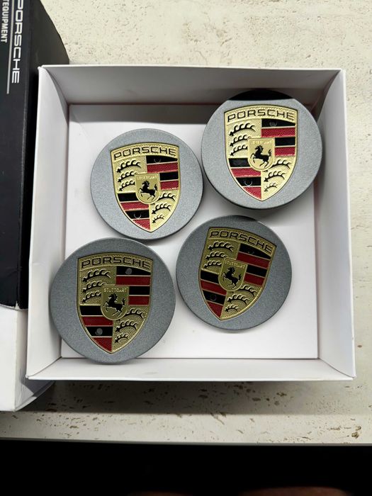 Oryginalne dekielki Porsche 65mm - Jak Nowe!! - Cena za 4 sztuki!!