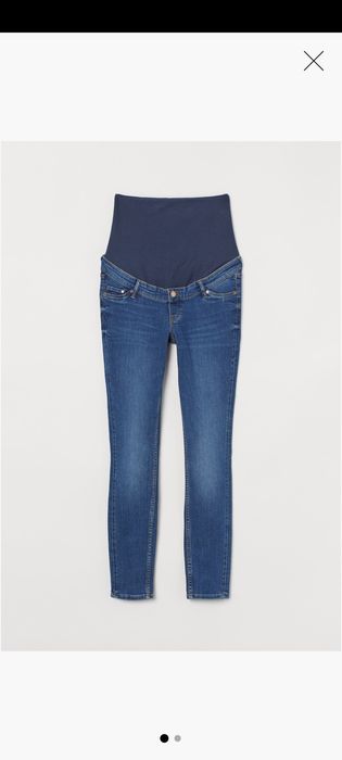Nowe spodnie jeansy Super Skinny ciążowe H&M Mama rurki XL