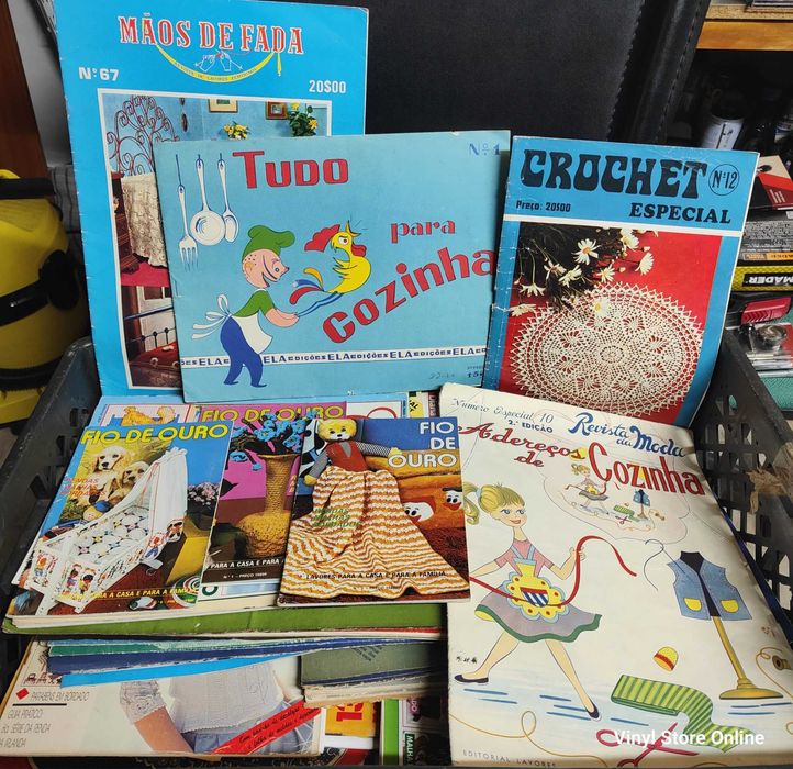 Grande Lote de Revistas Tricot, Crochet, Moda, Linhas e Pautas Raras.