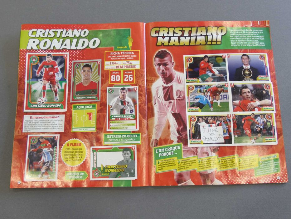 Caderneta Completa Panini Portugal de Ouro 2011