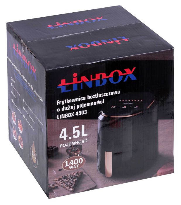 Frytkownica 4,5L 1400W beztłuszczowa Linbox POLSKIE MENU
