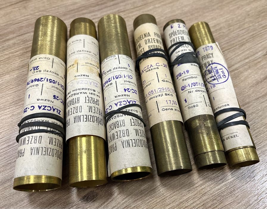 Zestaw fabrycznie nowych skuwek bambusowych z wytworni Sprzęt Rybacki