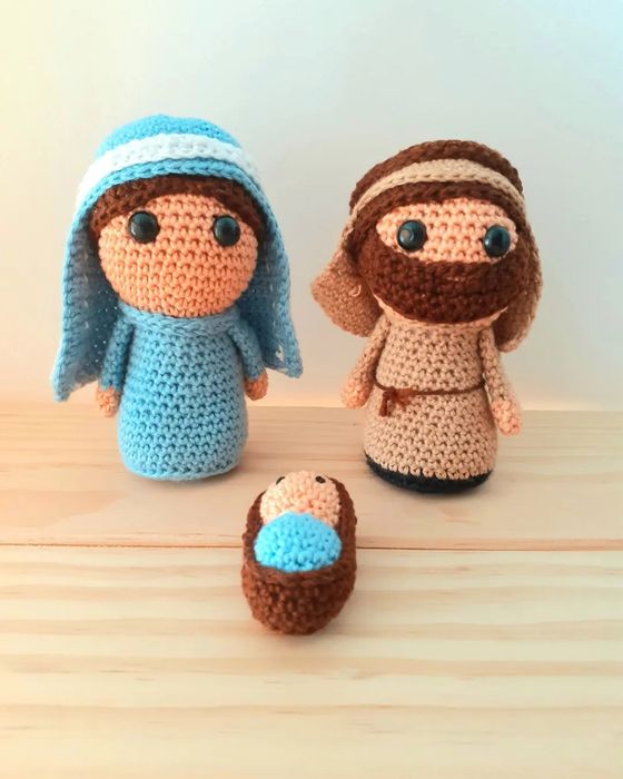 Presépio em crochet (amigurumis)