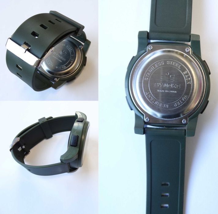 Duży militarny zegarek męski cyforowy elektroniczny Synoke wojskowy