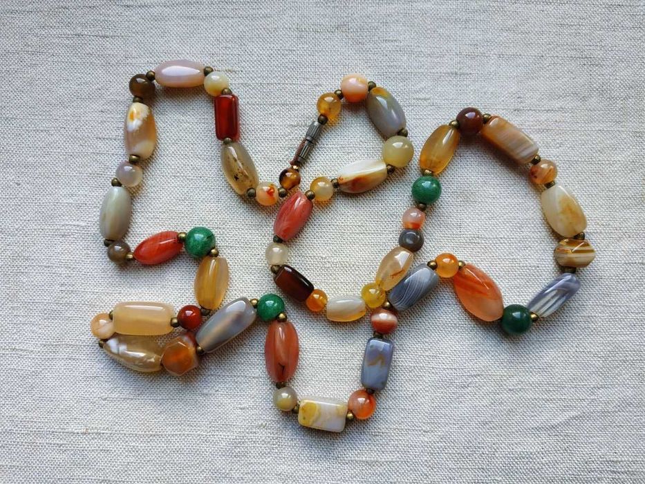 Бусы из натуральных камней(Индия) период СССР