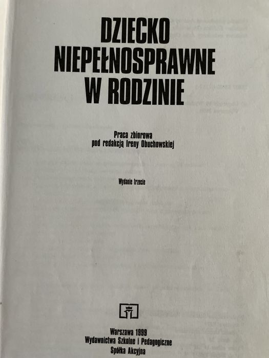 Dziecko niepelnosprawne w rodzinie Irena Obuchowska