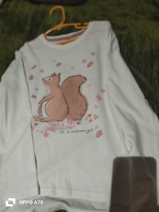 Zestaw koszulek dziewczęcych, długi rękaw