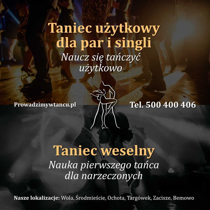 Lekcje tańca dla par, solo, indywidualne, przygotowanie do ślubu!