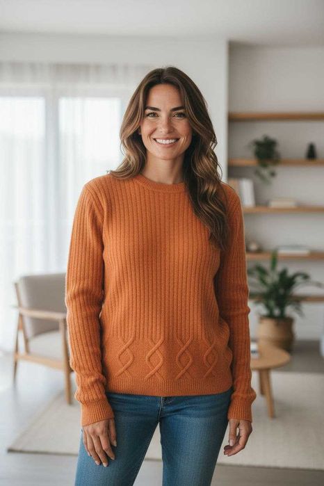 Теплый женский свитер Holmewood из шерсти и ангоры р. S