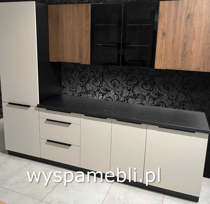 NOWY zestaw mebli kuchennych Kuchnia kaszmir artisan 165cm aneks hotel