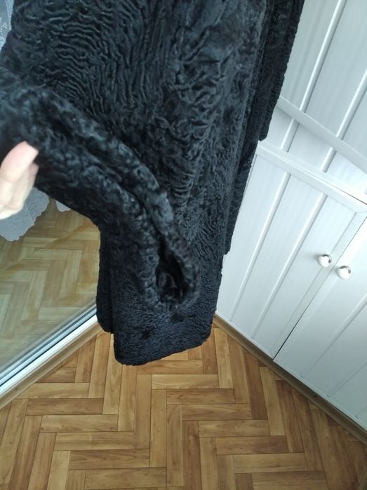 НОВАЯ luxury шуба+ манто из каракульчи(L-XL)дизайнер М. Волосовская.